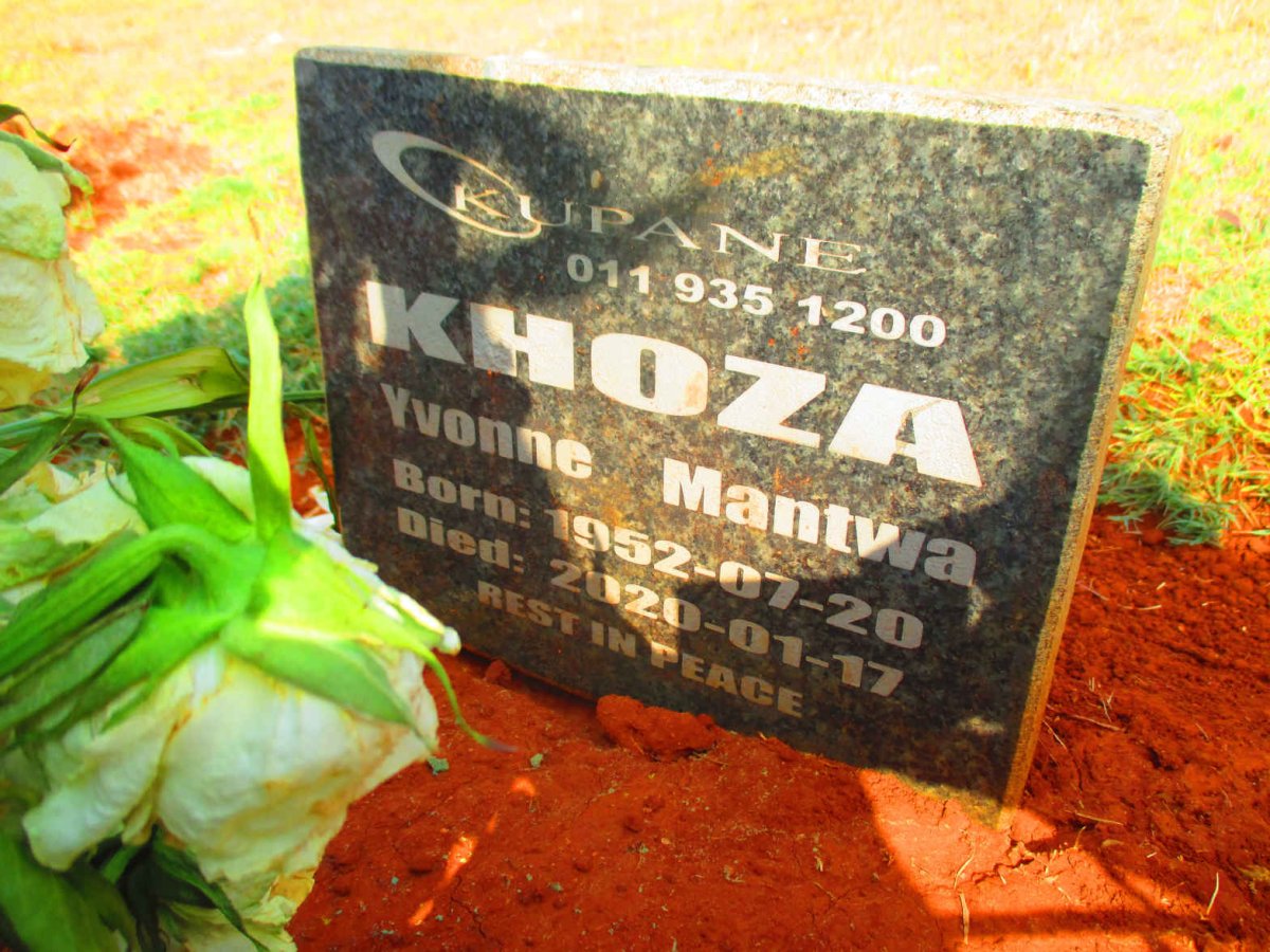 KHOZA Yvonne Mantwa 1952-2020