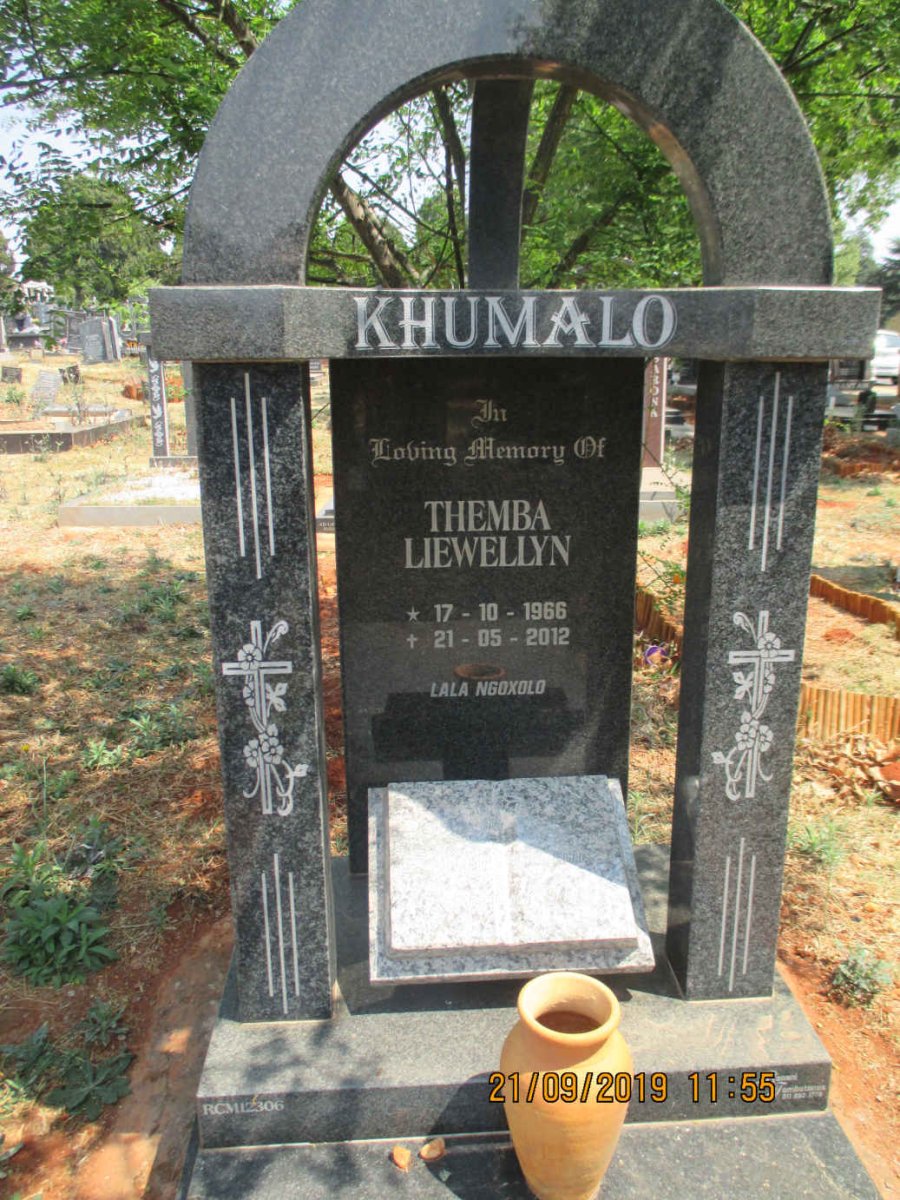 KHUMALO Themba Llewellyn 1966-2012
