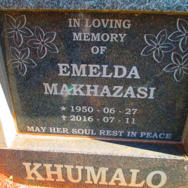 KHUMALO Emelda Makhazasi 1950-2016