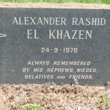 KHAZEN Alexander Rashid, El -1970