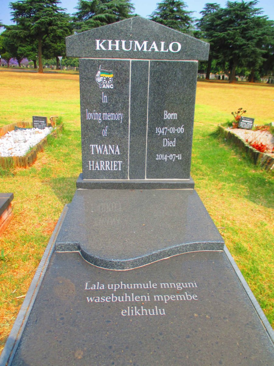 KHUMALO Twana Harriet 1947-2014