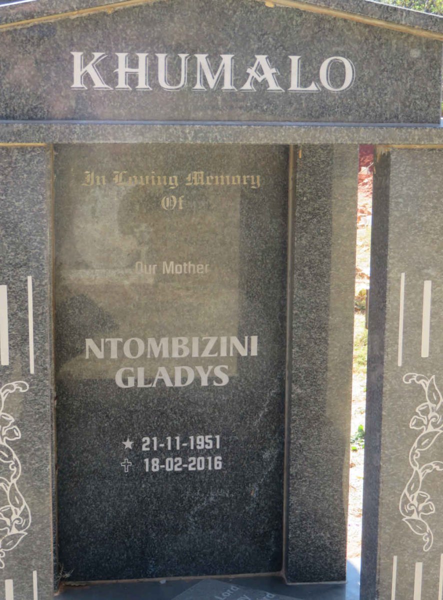 KHUMALO Ntombizini Gladys 1951-2016