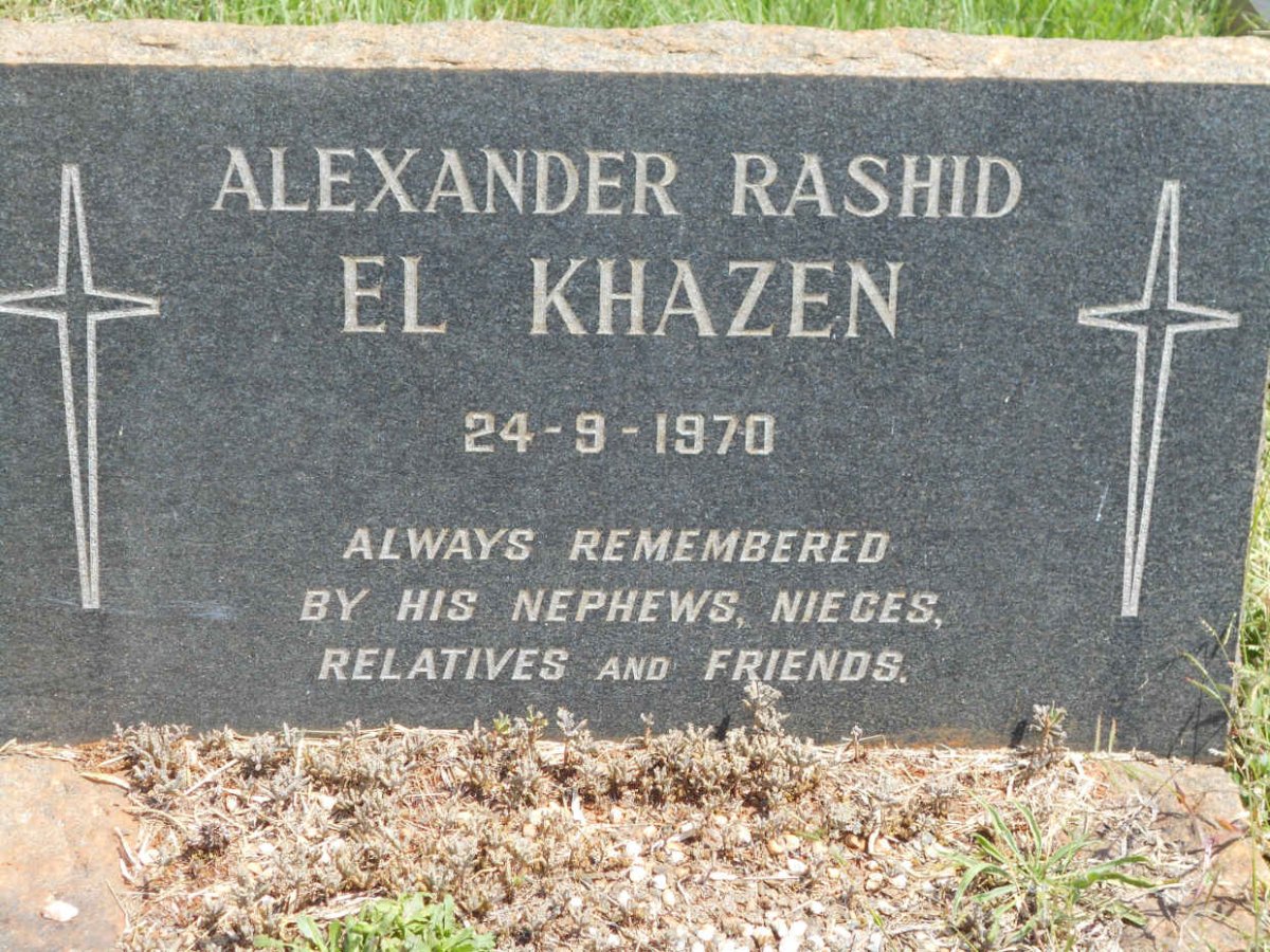 KHAZEN Alexander Rashid, El -1970