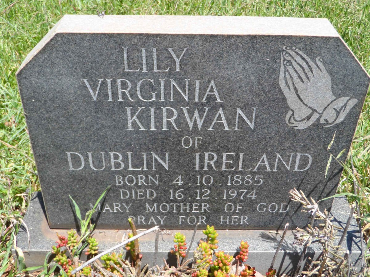 KIRWAN Lily Virginia 1885-1974
