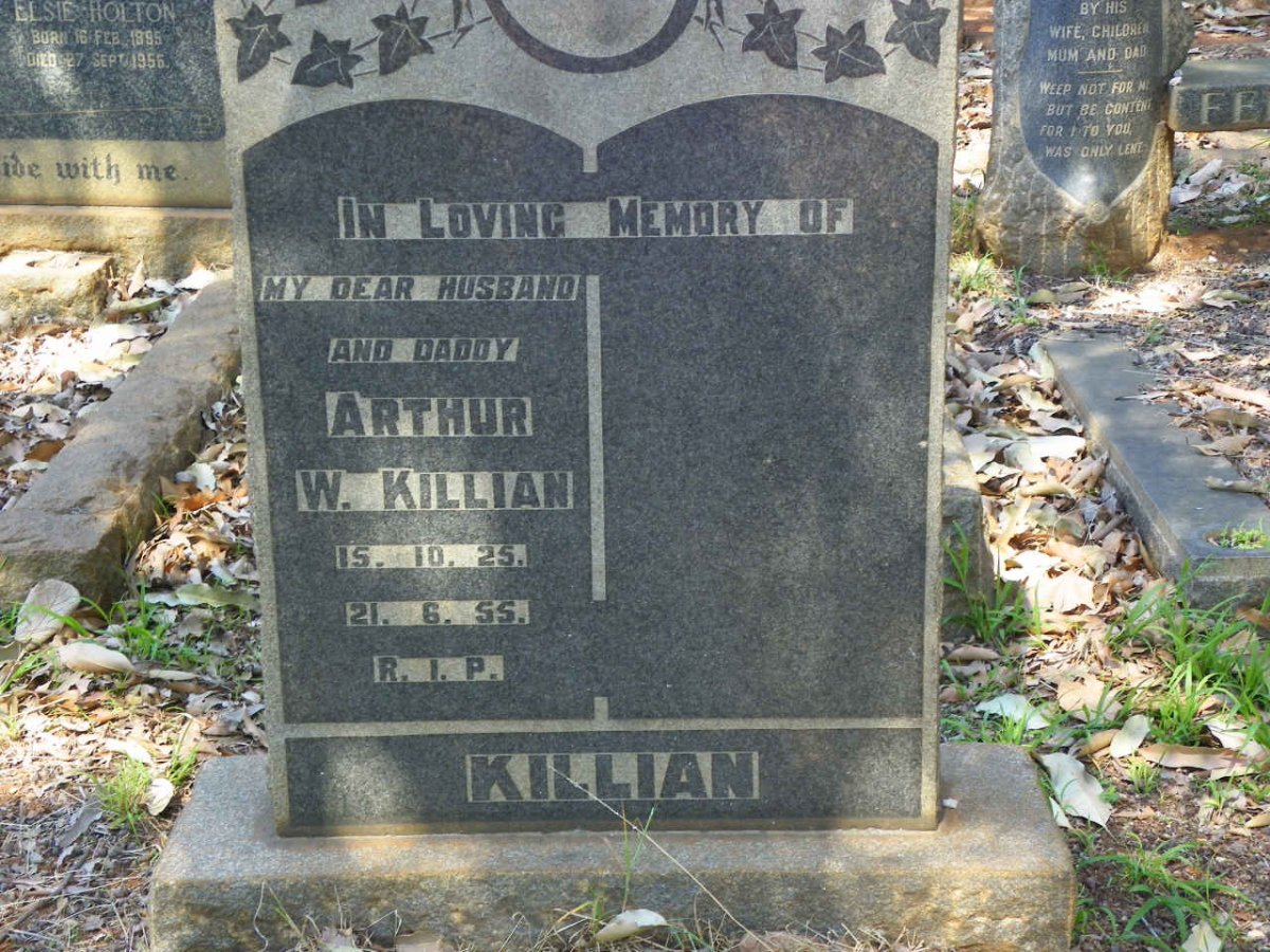 KILLIAN Arthur W. 1925-1955
