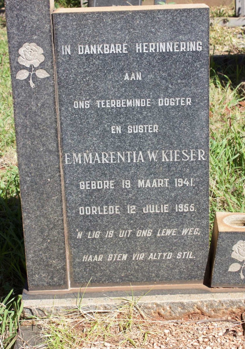 KIESER Emmarentia 1941-1955