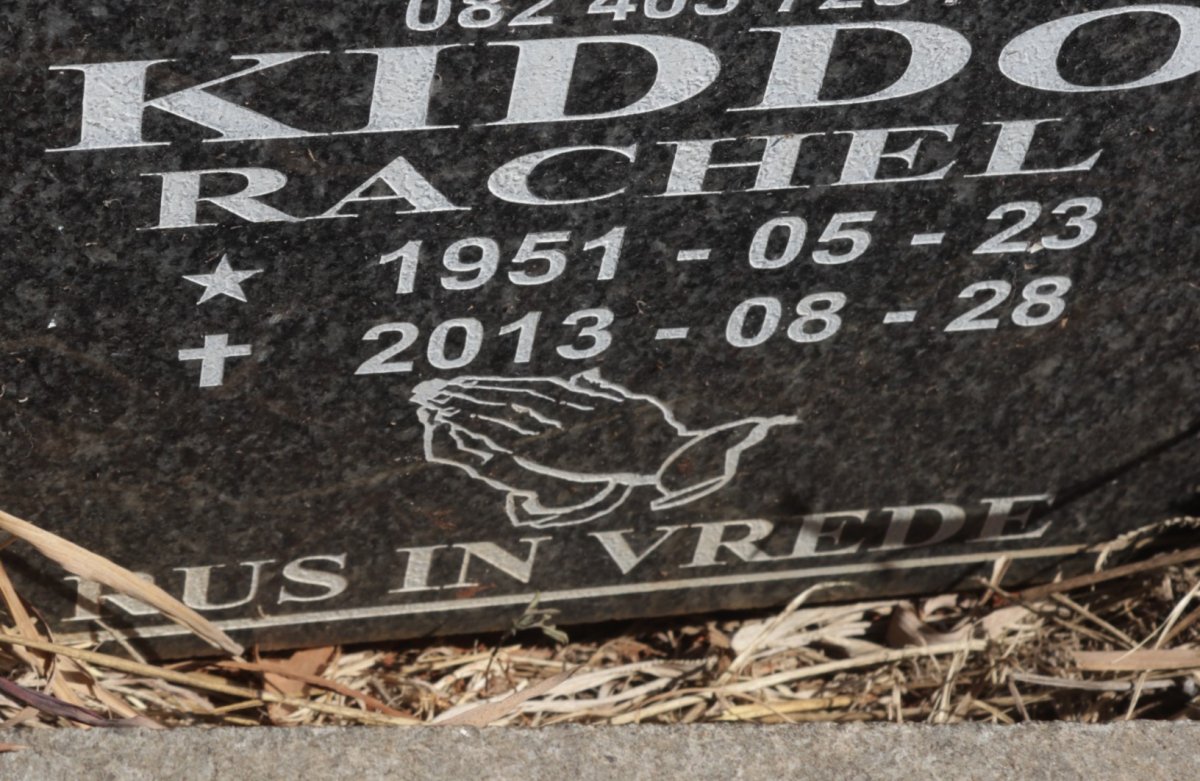 KIDDO Rachel 1951-2013
