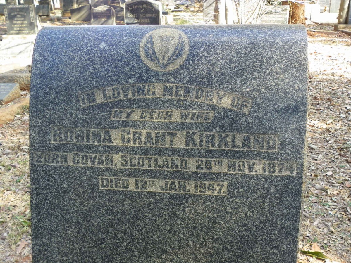 KIRKLAND Robina Grant 1874-1947