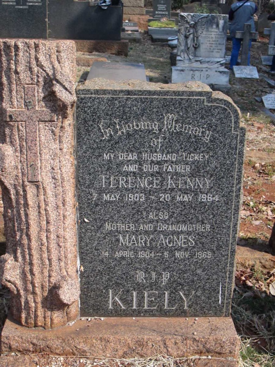 KIELY Terence Kenny 1903-1964 &amp; Mary Agnes 1904-1969