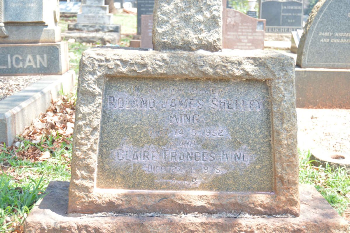 KING Roland James Shelley -1952 &amp; Claire Frances -1975