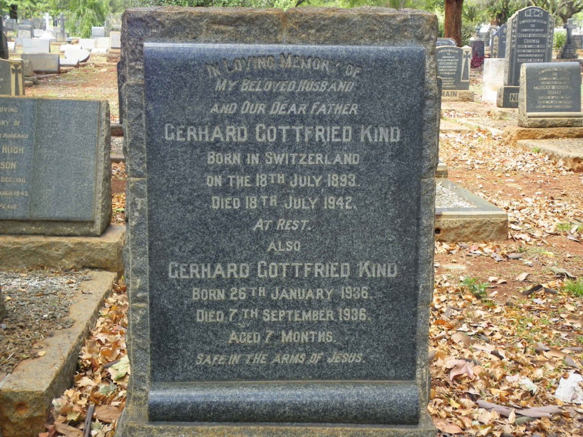 KIND Gerhard Gottfried 1893-1942 :: KIND Gerhard Gottfried 1936-1936