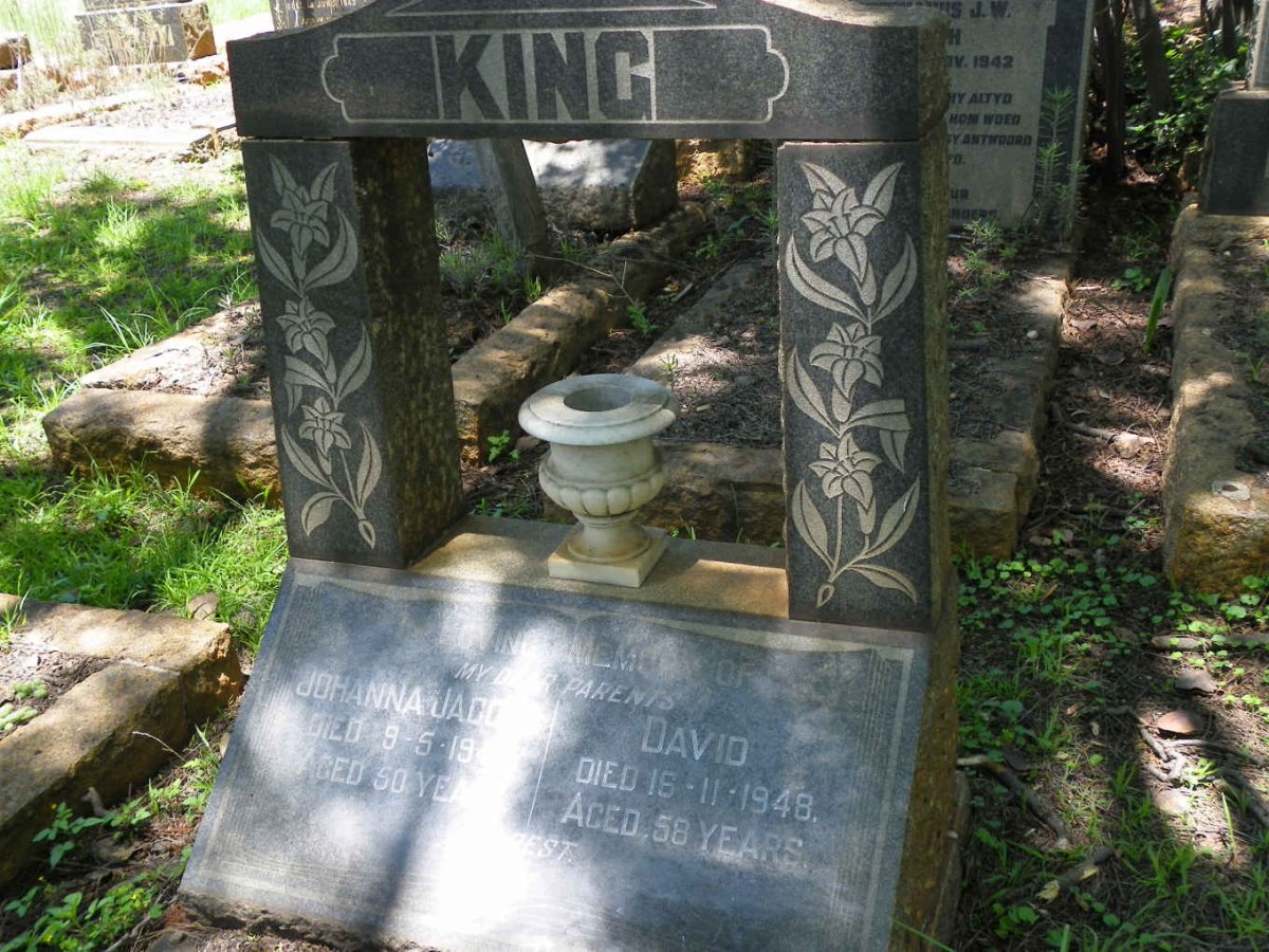 KING David -1948 &amp; Johanna Jacoba -1942
