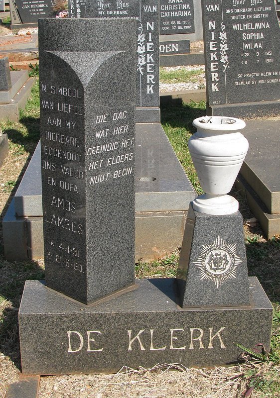 KLERK Amos Lamres, de 1931-1980