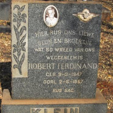 KLEIN Robert Ferdinand 1947-1957