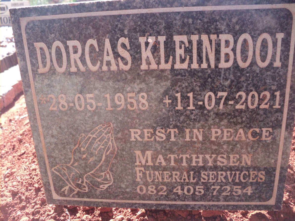 KLEINBOOI Dorcas 1958-2021