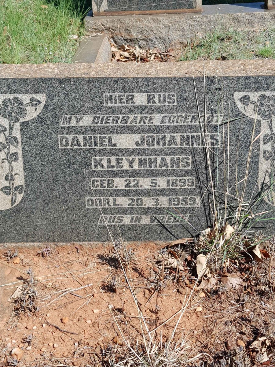 KLEYNHANS Daniel Johannes 1899-1959