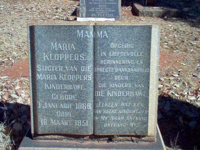 KLOPPERS Maria 1868-1961