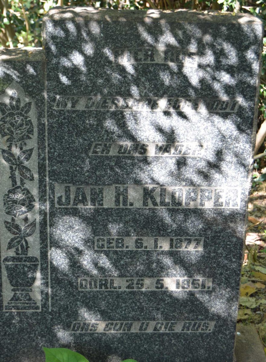 KLOPPER Jan H. 1877-1951