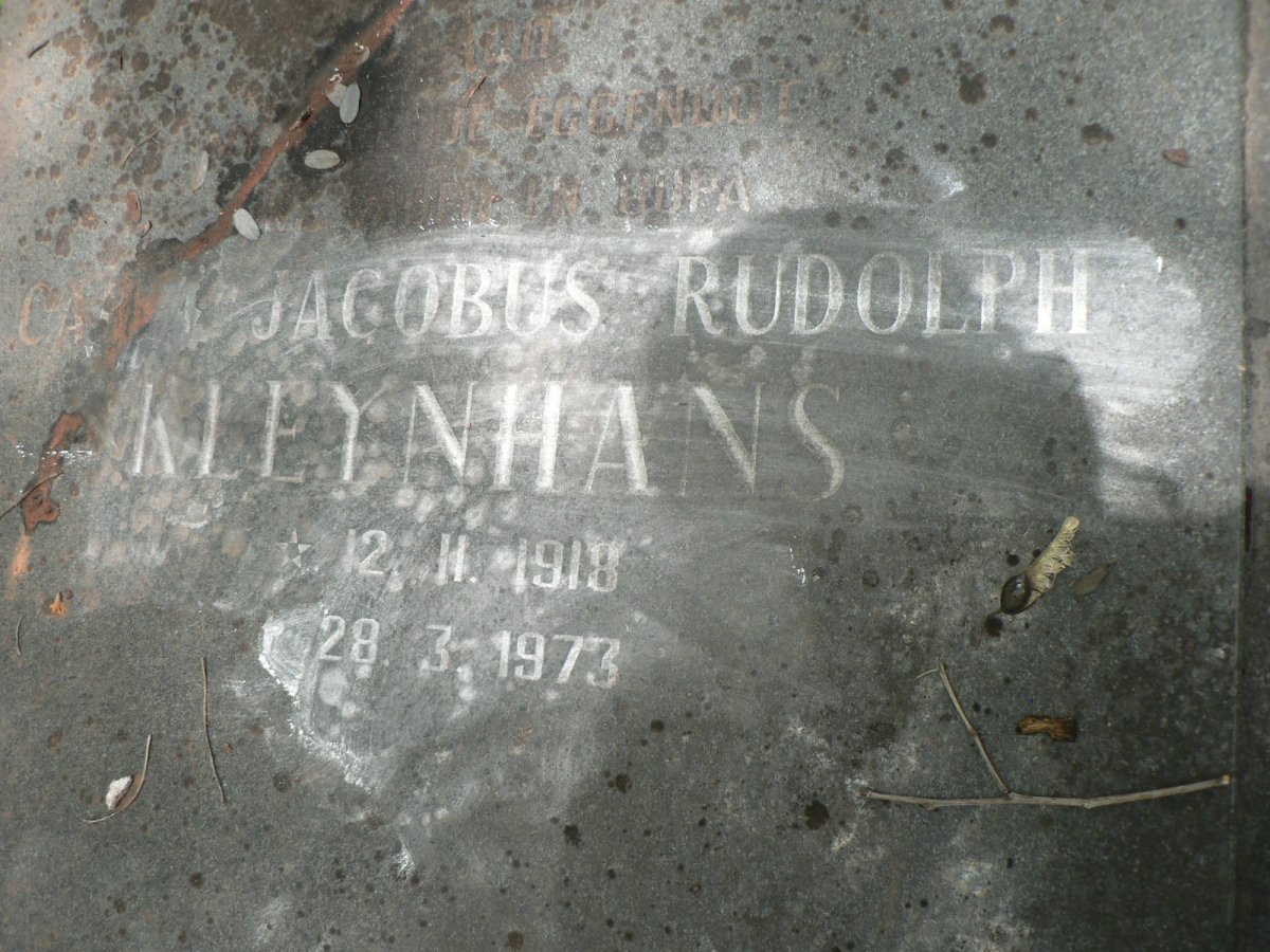 KLEYNHANS Jacobus Rudolph 1918-1973