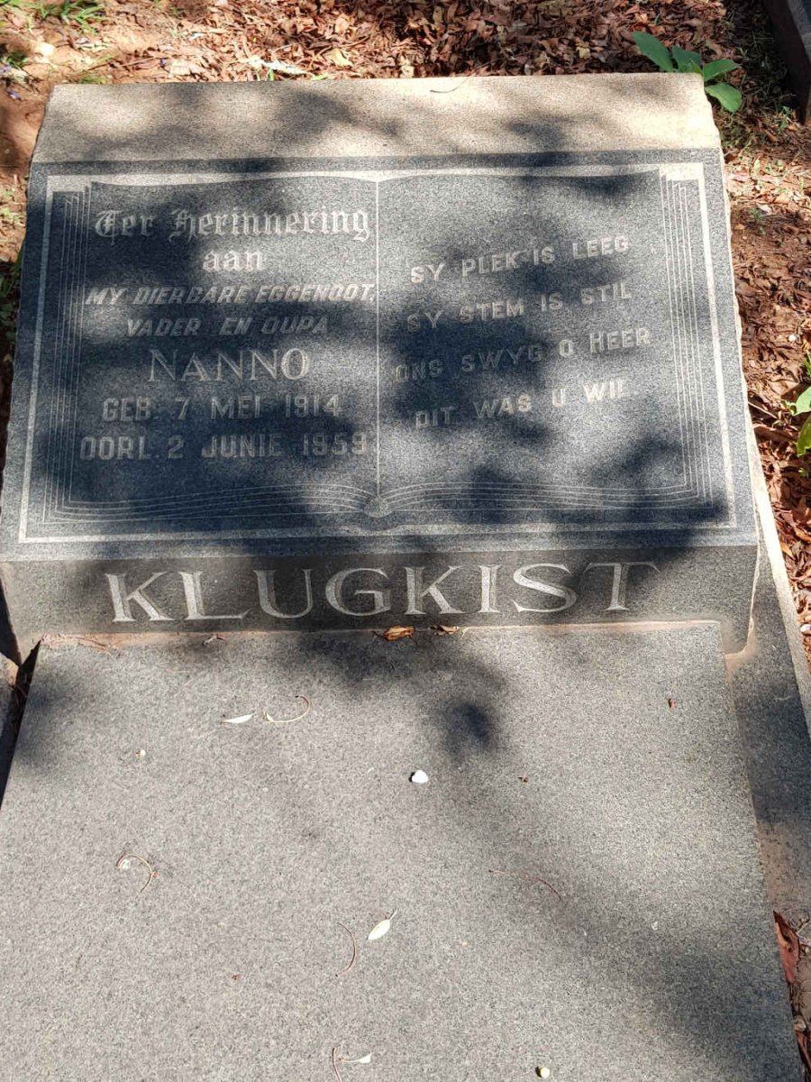 KLUGKIST Nanno 1914-1959
