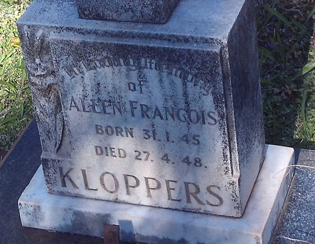 KLOPPERS Allen Francois 1945-1948