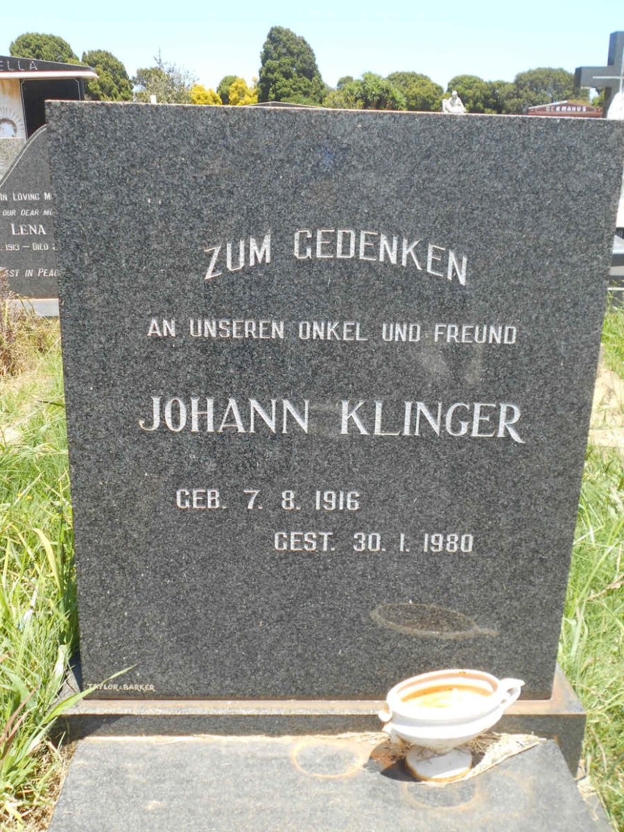 KLINGER Johann 1916-1980