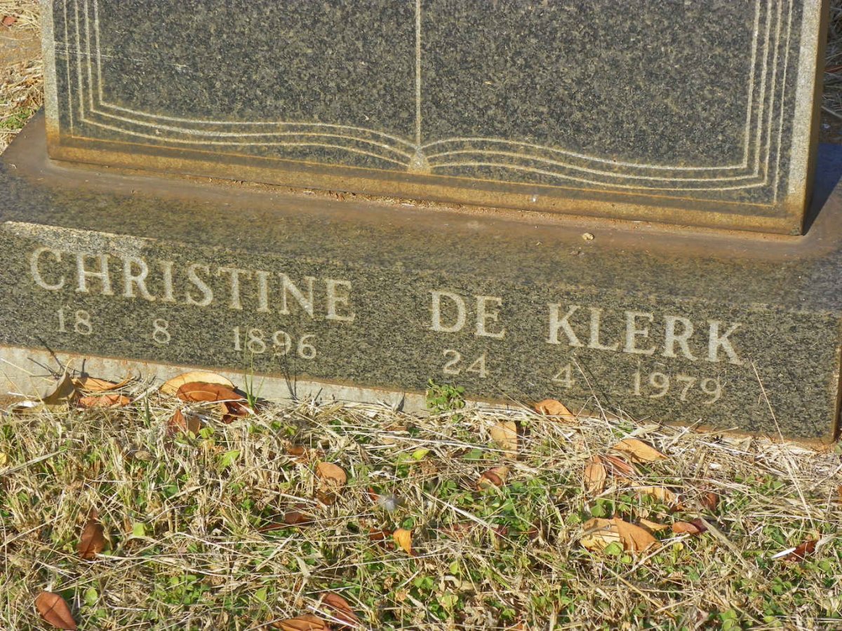 KLERK Christine, de 1896-1979