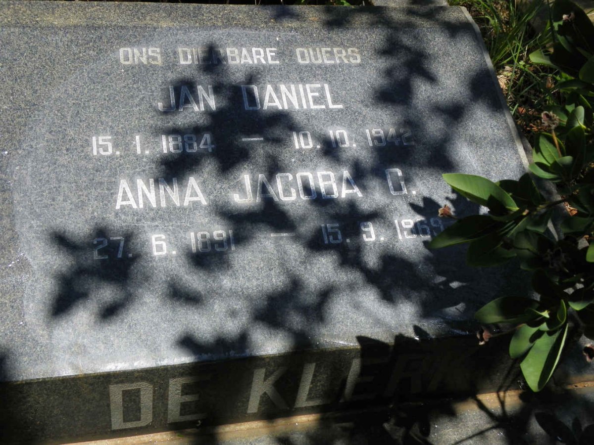 KLERK Jan Daniel, de 1884-1942 &amp; Anna Jacoba G. 1891-1969