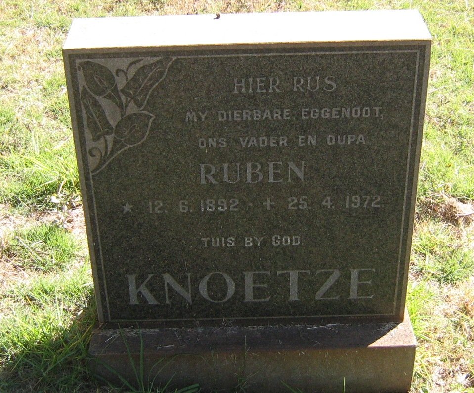 KNOETZE Ruben 1892-1972