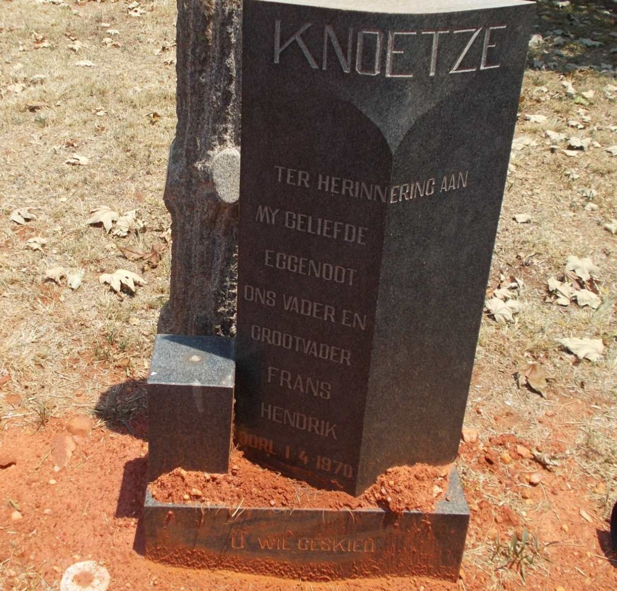 KNOETZE Frans Hendrik -1970