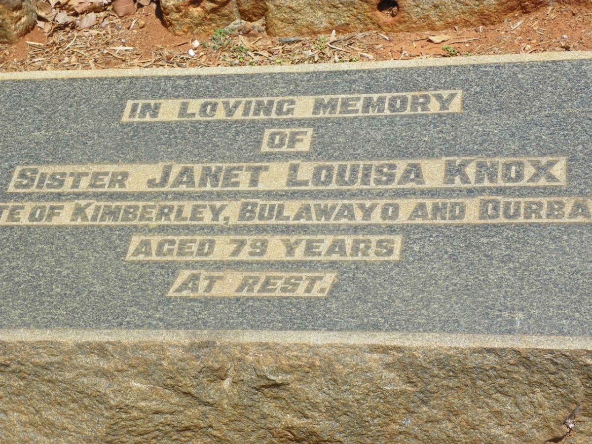KNOX Janet Louisa