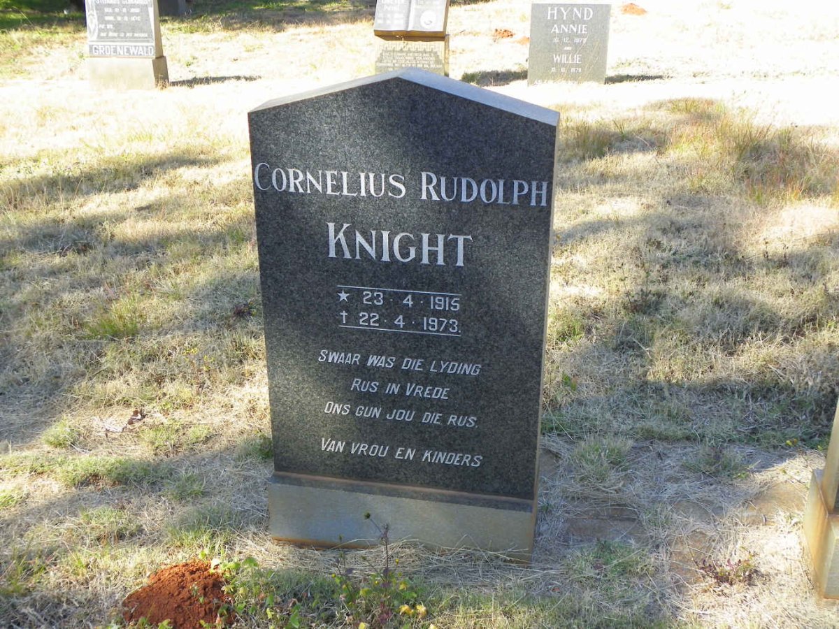 KNIGHT Cornelius Rudolph 1915-1973