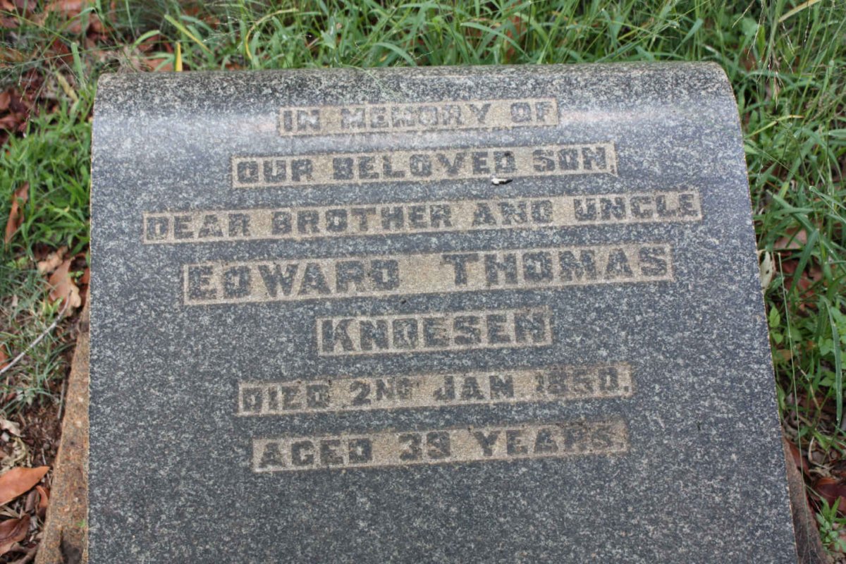 KNOESEN Edward Thomas -1950