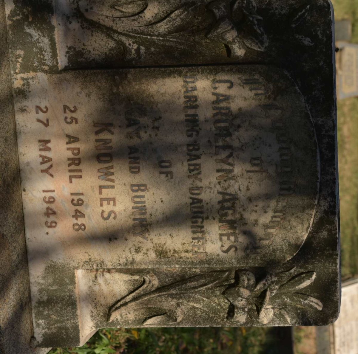 KNOWLES Carollyn Agnes 1948-1949