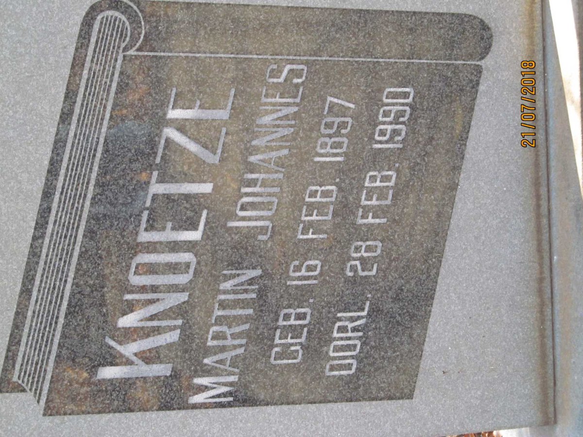 KNOETZE Martin Johannes 1897-1990