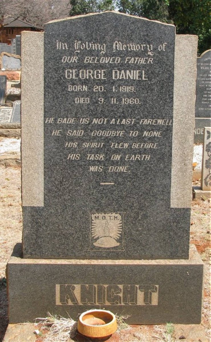 KNIGHT George Daniel 1919-1960
