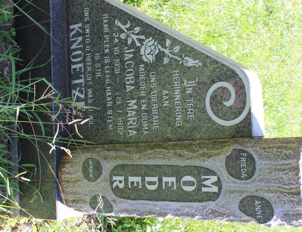 KNOETZE Jacoba Maria 1931-1982