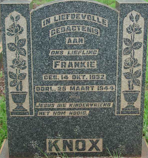 KNOX Frankie 1932-1944