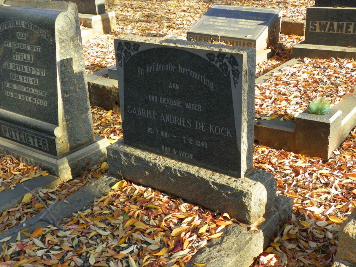 KOCK Gabriel Andries, de 1881-1948