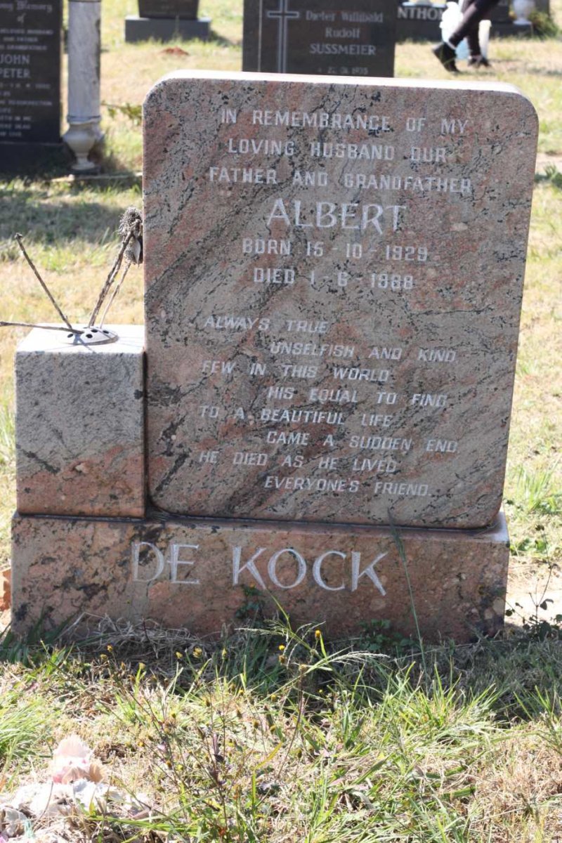 KOCK Albert, de 1929-1988