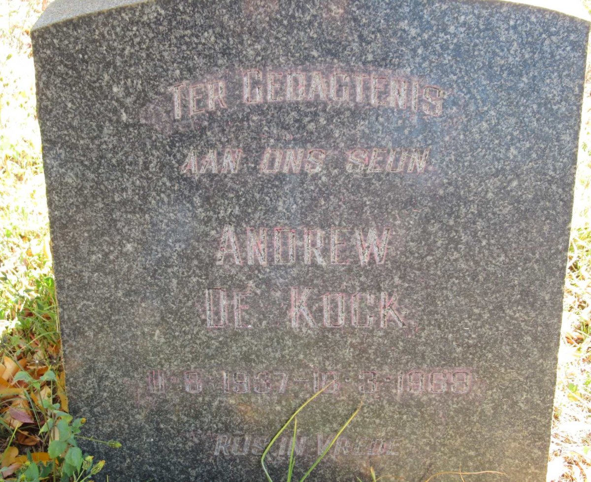KOCK Andrew, de 1907-1969
