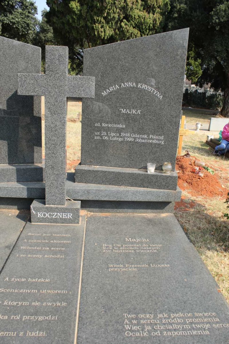 KOCZNER Maria Anna Krystyna nee KWIECINSKA 1948-1999