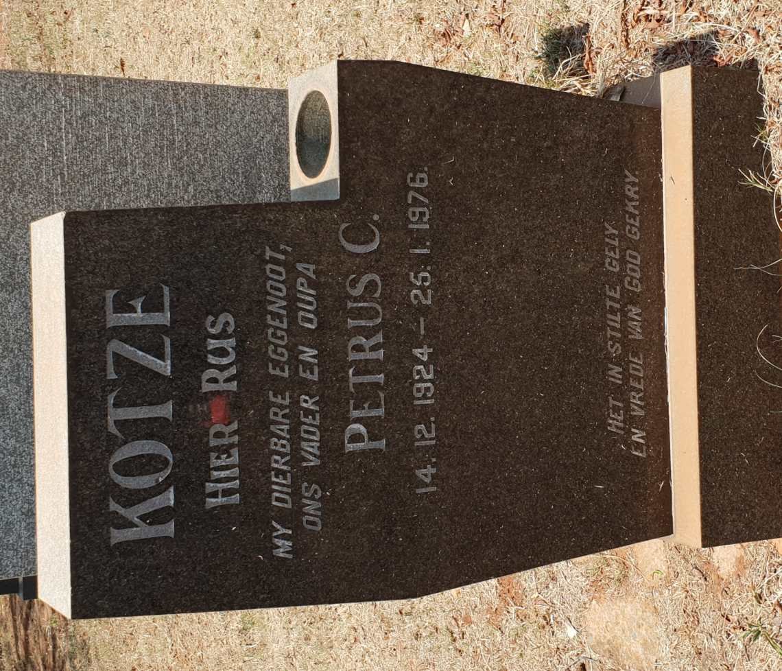 KOTZE Petrus C. 1924-1976