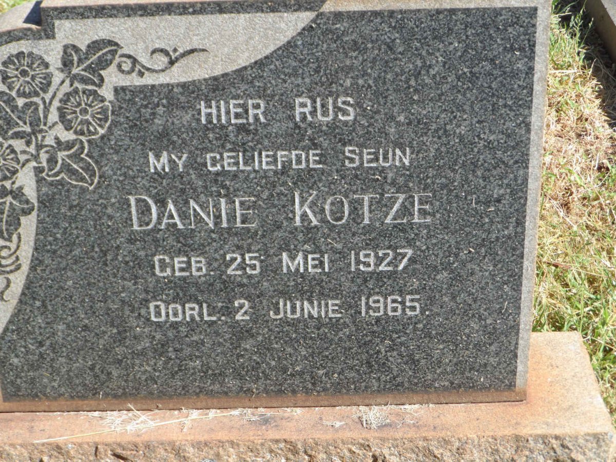 KOTZE Danie 1927-1965