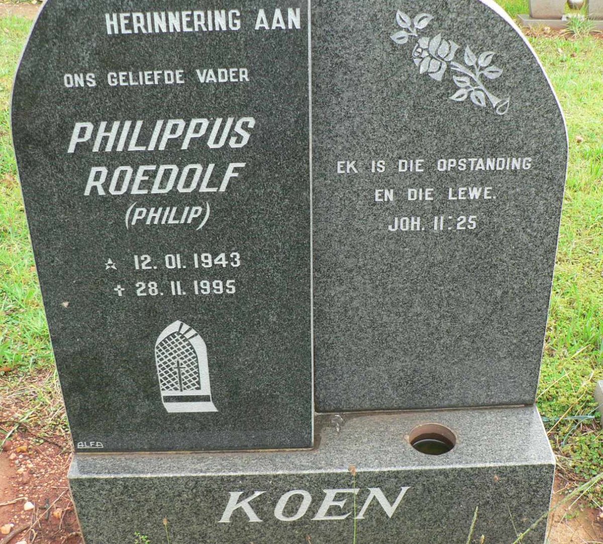 KOEN Philippus Roedolf 1943-1995
