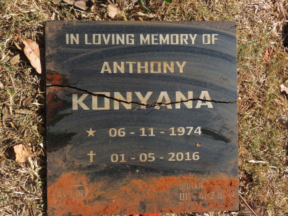 KONYANA Anthony 1974-2016
