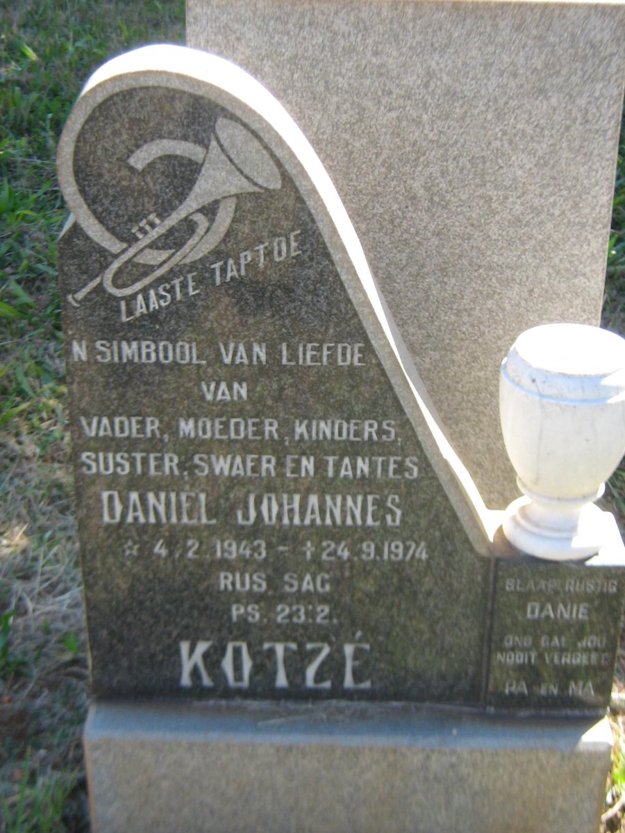 KOTZE Daniel Johannes 1943-1974