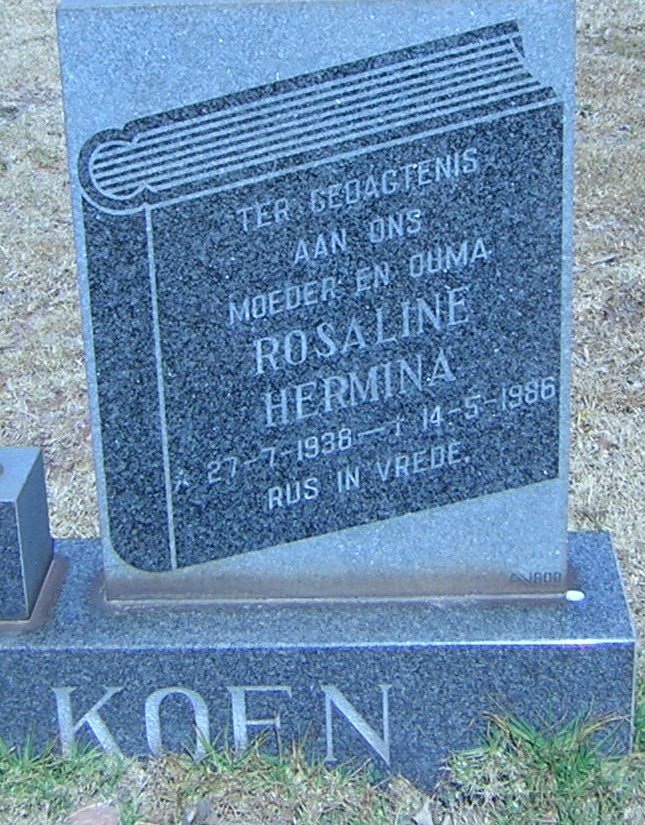 KOEN Rosaline Hermina 1938-1986
