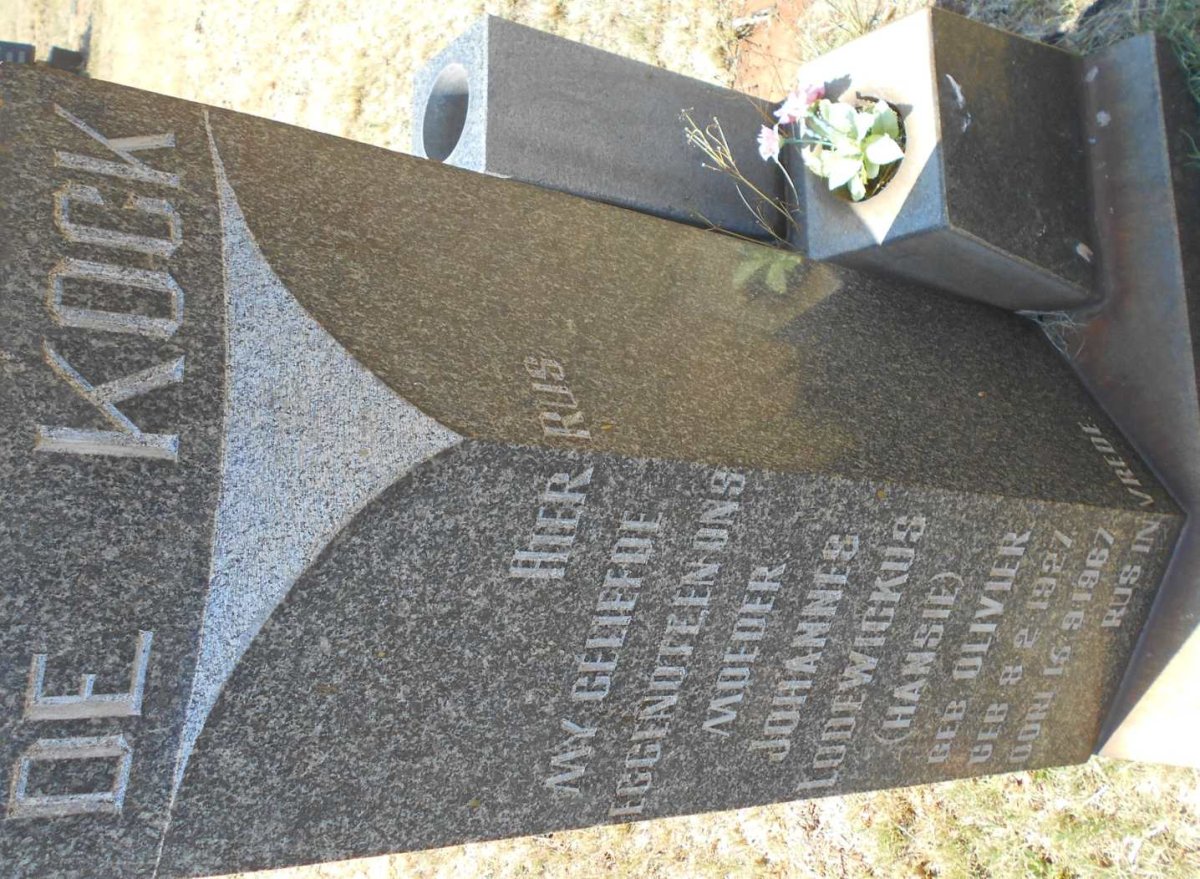 KOCK Johannes Lodewickus, de nee OLIVIER 1927-1967