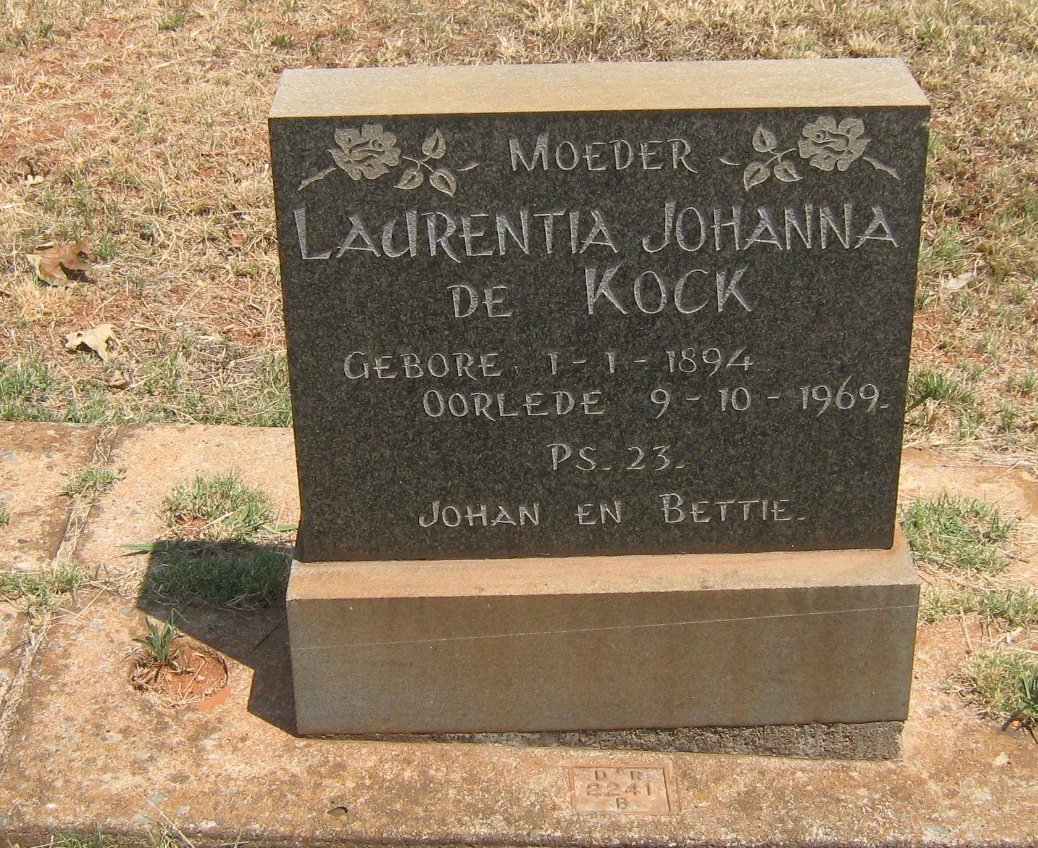 KOCK Laurentia Johanna, de 1894-1969
